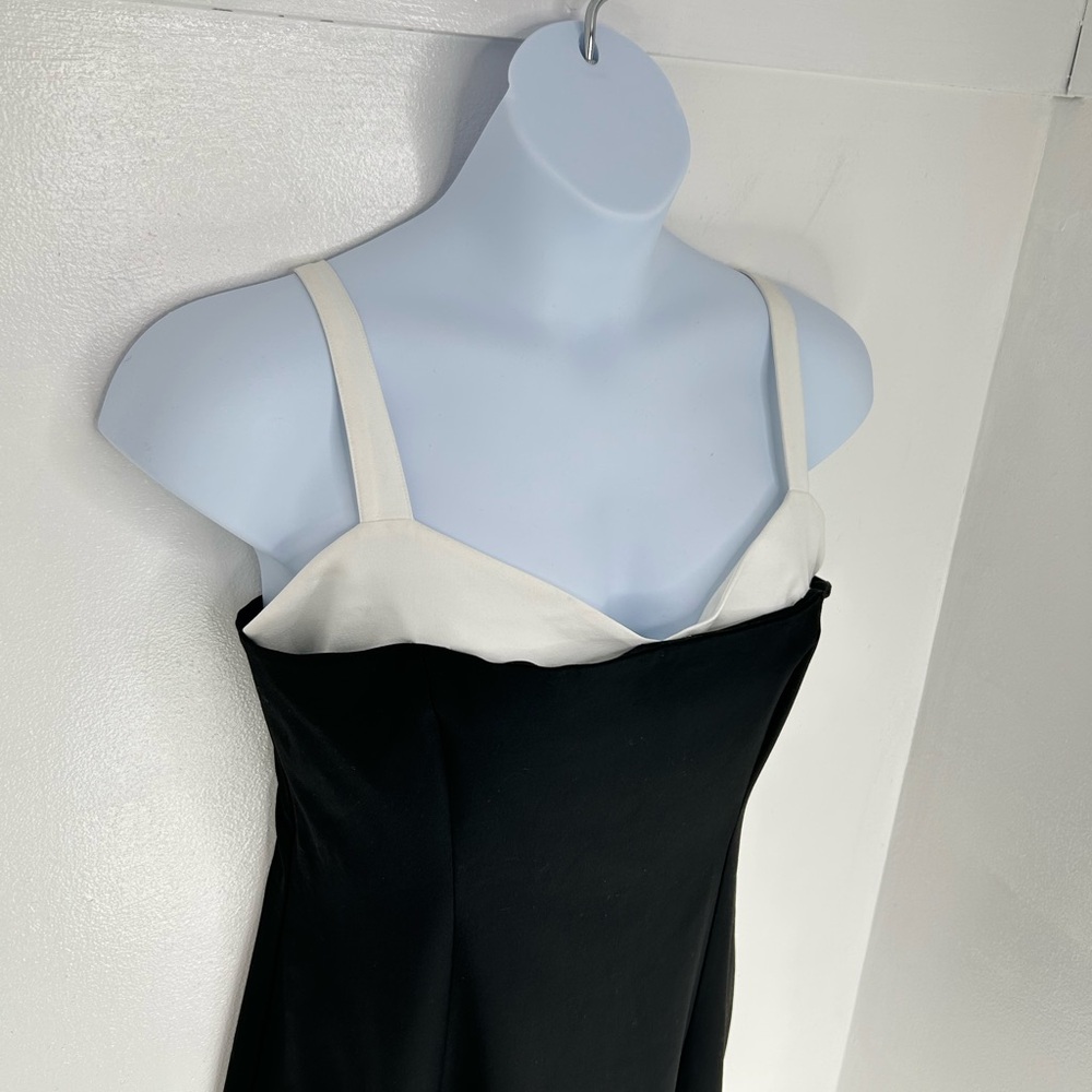Abercrombie & Fitch NWT Contrast Sweetheart Corset Mini Dress Size Large Black - Picture 4 of 13